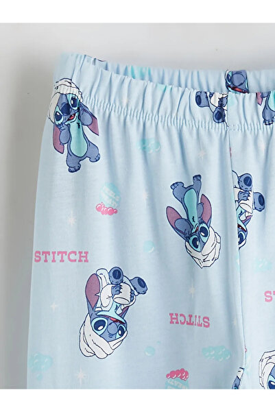 LC Waikiki Roza Lilo & Stitch Štampano Pidžama set za devojčice
