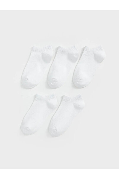 LC Waikiki Чифт от 5 бели основни чорапи с ботуши за момче