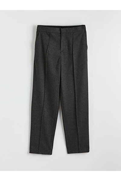 LC Waikiki Gray Standard Fit Wool Blend Gabardine Men's Trousers
