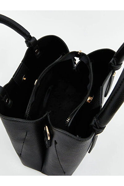 LC Waikiki Black Leather Look Women's Shoulder Bag