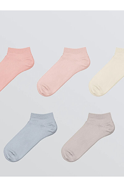 LC Waikiki Ciorapi de damă bej uni, pachet de 5