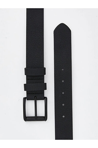 LC Waikiki Μαύρη δερμάτινη ανδρική ζώνη