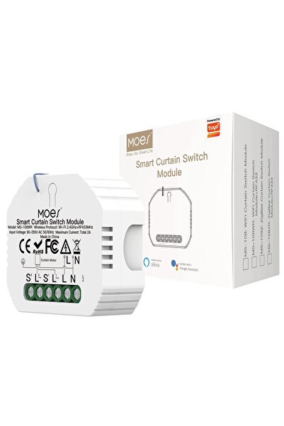 MOES Smart WiFi RF433 Alexa Roller Blinds Switch Module Wireless Radio Contro...