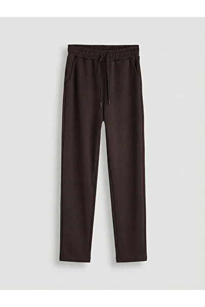 LC Waikiki Brown Elastic Waist Women's Sweatpants