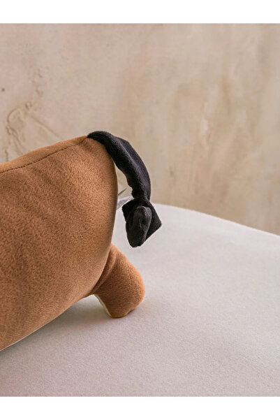 LC Waikiki Pernă decorativă pentru copii din pluș cu figurină de câine maro