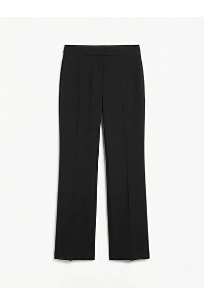 LC Waikiki Black Standard Fit Flared Women's Trousers