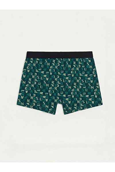 LC Waikiki Boxeri pentru bărbați, din bumbac, cu croială standard, verzi, fle...