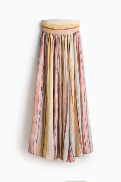 H&M فستان طويل مفتوح من الأمام