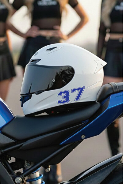 Yalıgraf Reklam Tabela Helmet Number Sticker - City License Plate Codes - Rac...