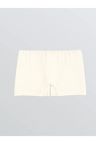 LC Waikiki Εκρού με τύπωμα Κοριτσίστικα Μπόξερ Σετ 3-τεμαχίων