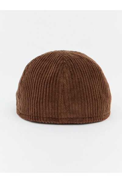 LC Waikiki Brown Women's Velvet Cap Hat