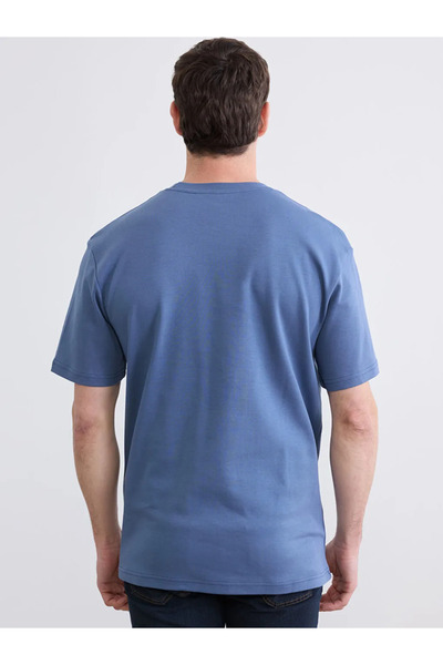 LC Waikiki Blue Crew Neck Men's T-shirt