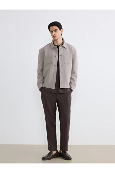 LC Waikiki Brown Standard Fit Men's Coat