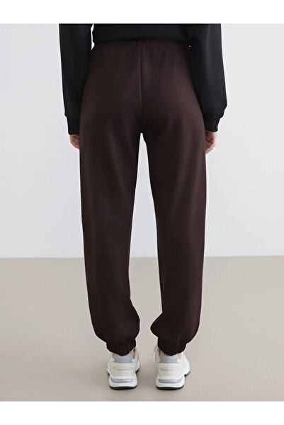 LC Waikiki Brown Elastic Waist Soft Touch Women's Jogger Sweatpants