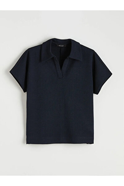 LC Waikiki Tricou de damă bleumarin cu guler polo