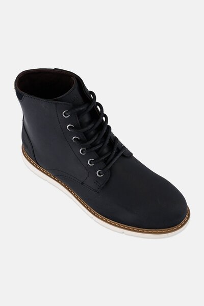 Toms Men Water Resistant Lace Up Ankle Boots, Black