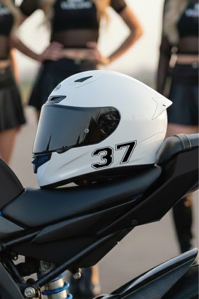 Yalıgraf Reklam Tabela Helmet Number Sticker - City License Plate Codes - Rac...