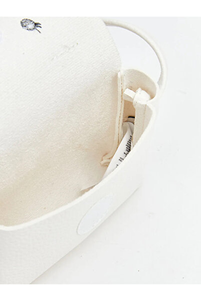 LC Waikiki Ecru Animal Figured Girl's Shoulder Bag