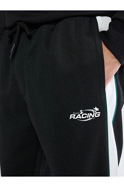 LC Waikiki Black Regular Fit Men's Jogger Sweatpants