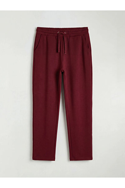 LC Waikiki Burgundy Elastic Waist Soft Touch Women's Sweatpants