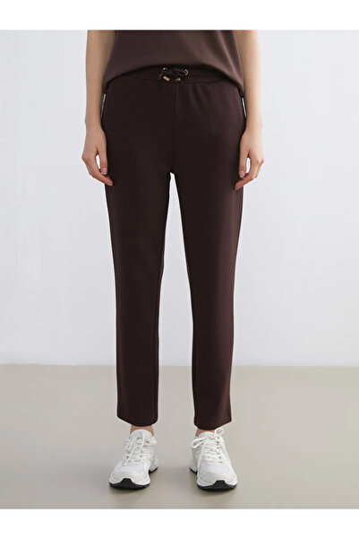 LC Waikiki Brown Elastic Waist Soft Touch Women's Sweatpants