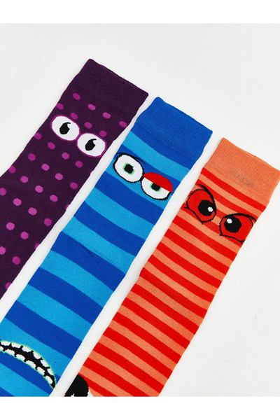 LC Waikiki Mixed Printed Men's Socks 5-Pack