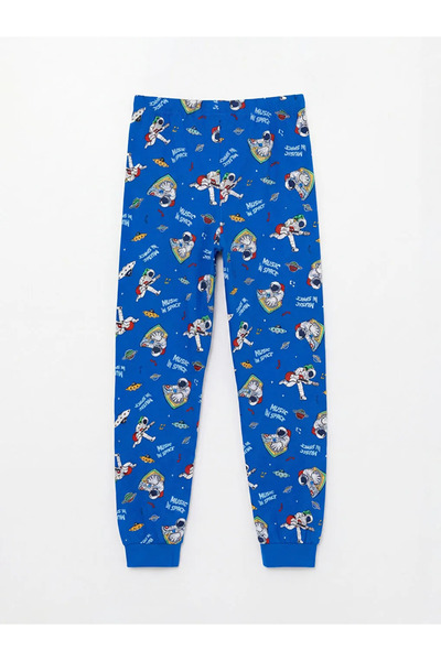 LC Waikiki Синьо колело Яка Печатни момчешки пижами