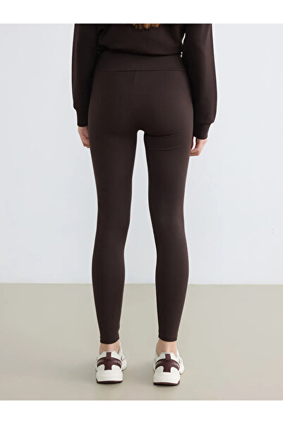 LC Waikiki Brown high waist women's sports leggings