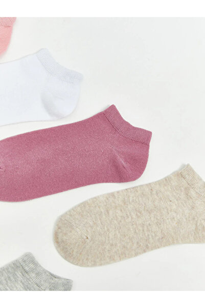 LC Waikiki Pink Girls' Booties Socks 7-Pack