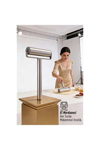 shopwave أسطوانة يدوية من الفولاذ المقاوم للصدأ: أسطوانة احترافية لفرد عجين ا...