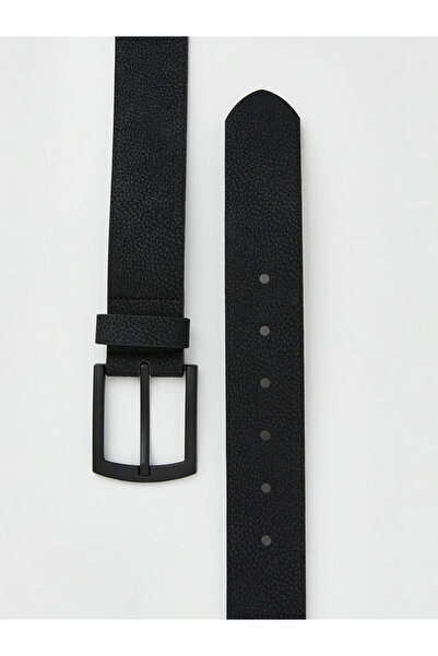 LC Waikiki Μαύρη δερμάτινη ανδρική ζώνη