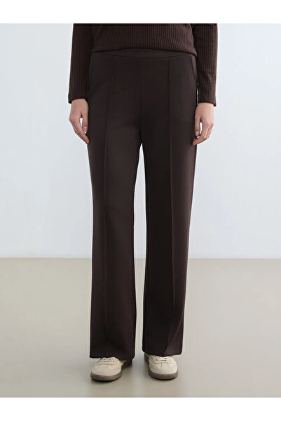 LC Waikiki Brown Elastic Waist Soft Touch Women's Sweatpants