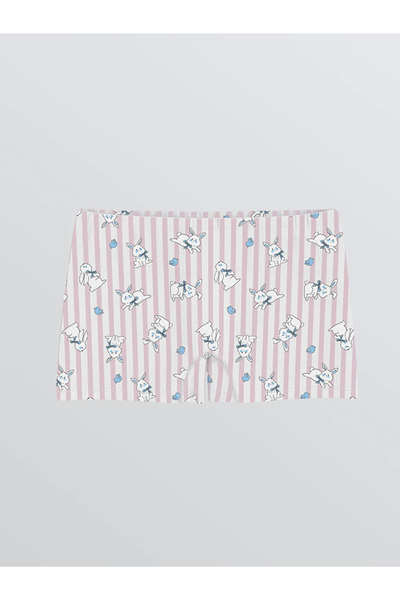 LC Waikiki Boxeri pentru fete cu imprimeu alb, pachet de 3