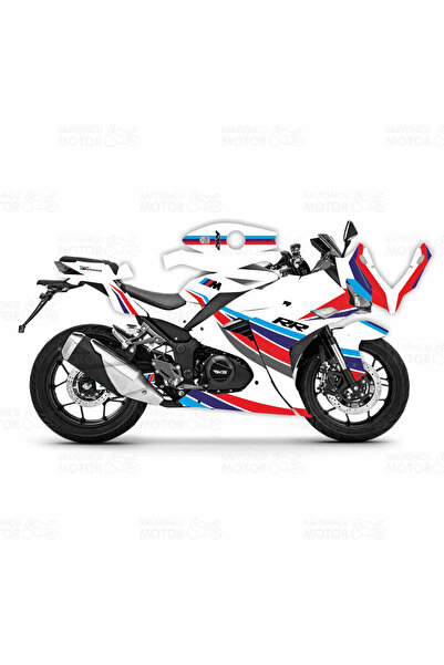 sticker RKS R250 M Power Design Motosiklet Sticker Set Beyaz