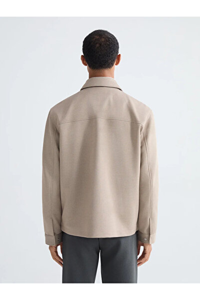 LC Waikiki Beige Standard Fit Men's Jacket