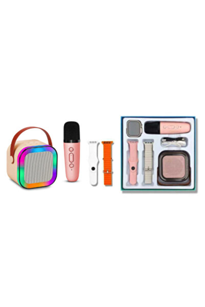 OEM Set boxă Bluetooth cu microfon karaoke și smartwatch