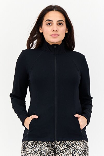 SKECHERS Women Sportswear Fit Long Sleeves Training Jacket, Black