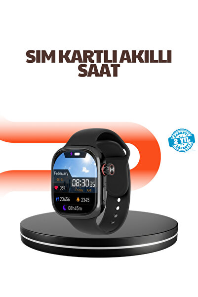 Kanonik Education Phone Independent Sim Card Smart Watch with Heart Rate Monitor