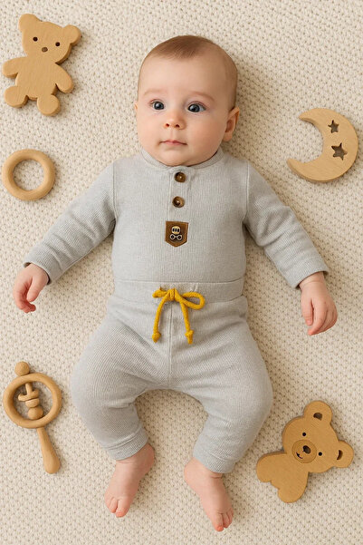 DMR Elegance New Waffle Buttoned 2-Piece Seasonal Set