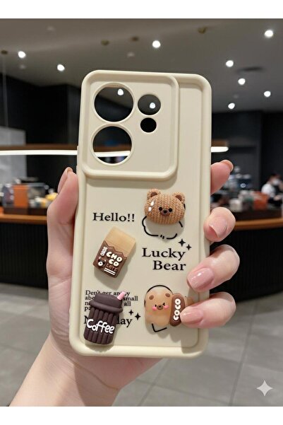 TECNOTREND Tecno Camon 20 Premier 5G Uyumlu 3D Sevimli NİCE DAY Desenli Görün...