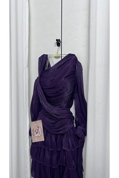 CONTENU Soft crinkle midi dress