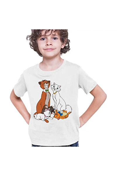 OEM Tricou Copii Baieti Pisicile Aristocrate Familie Desene Animate