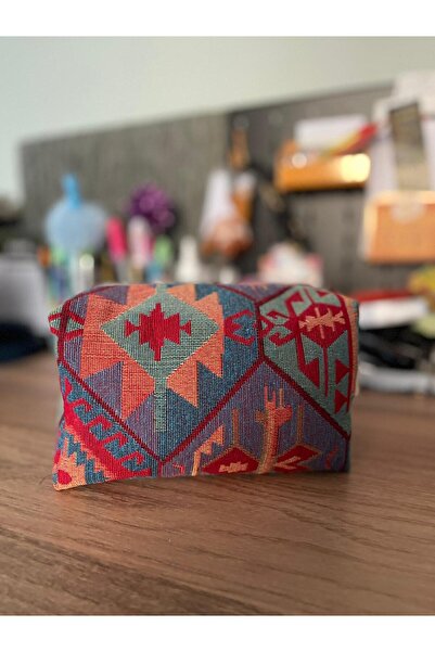 Fiorbag Gingham Patterned Makeup Bag Multi-Purpose Handbag