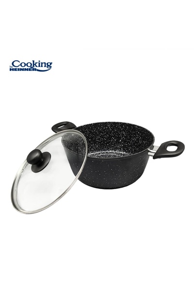 OEM WROUGHT ALUMINUM SEMIOALA 24x10 CM, 3.8L, ONYX, COOKING BY HEINNER