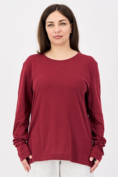 Champion Women Sportswear Fit Long Sleeve Training T-Shirt, Maroon
