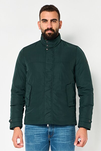 Harmont & Blaine Jeans Men Solid Parka Jacket, Dark Green