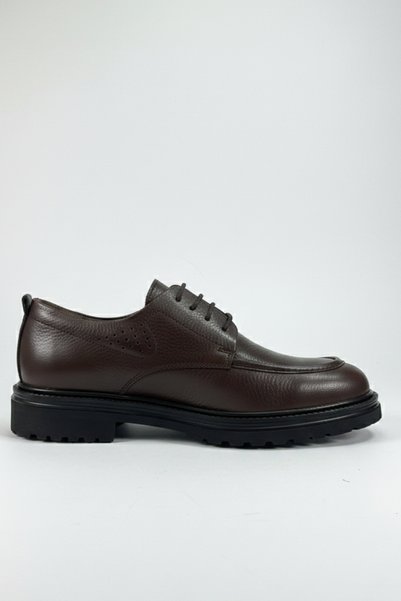 LUSIVE 100% Genuine Leather Brown Casual Comfortable Classic Men's Shoes Luass28Al0045