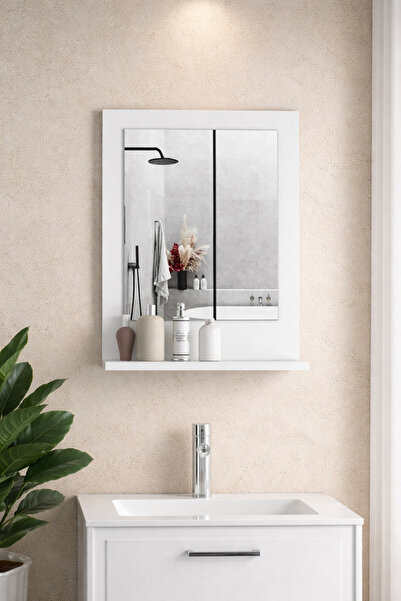 EC HOMEDESİGN Tek raflı aynalı banyo WC dolabı