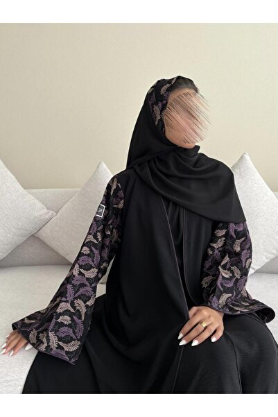 OLGA-ABAYA عباية آنيقة وعصرية من آولجا القماش كريب لمياء مع تطريز قصة العباية...