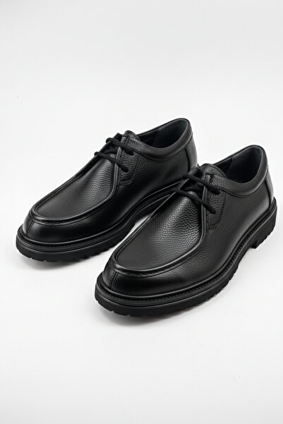 LUSIVE 100% Genuine Leather Black Casual Comfortable Classic Men's Shoes Luas...